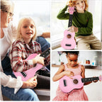21 Inch Ukulele Beginner 4 String Small Guitar Easy To Learn Clear Sound Use - Black
