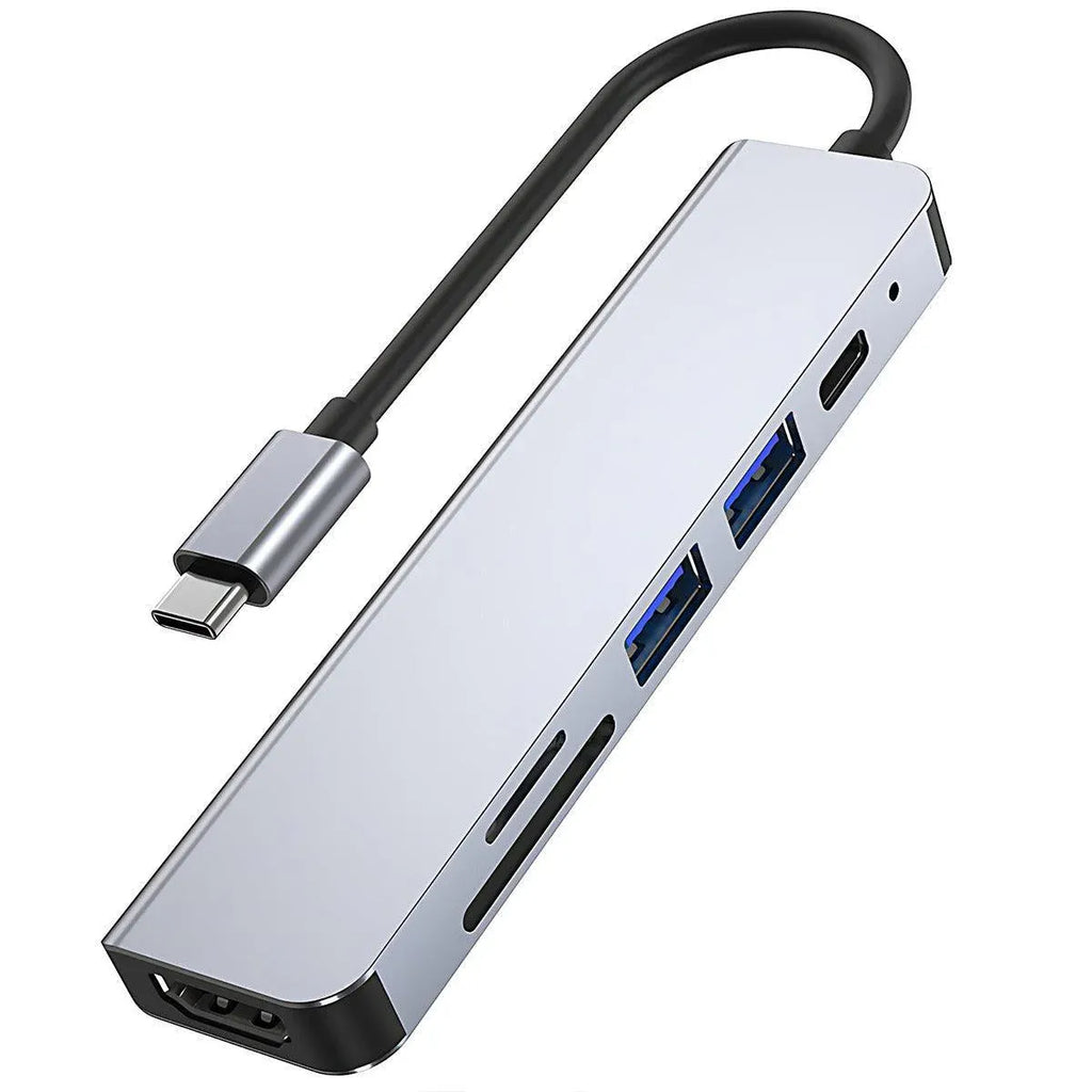 8/6/4-In-1 Usb-C Hub Adapter Type-C Hub Hdmi For Macbook Pro/Air Ipad Pro Laptop - 4-IN-1