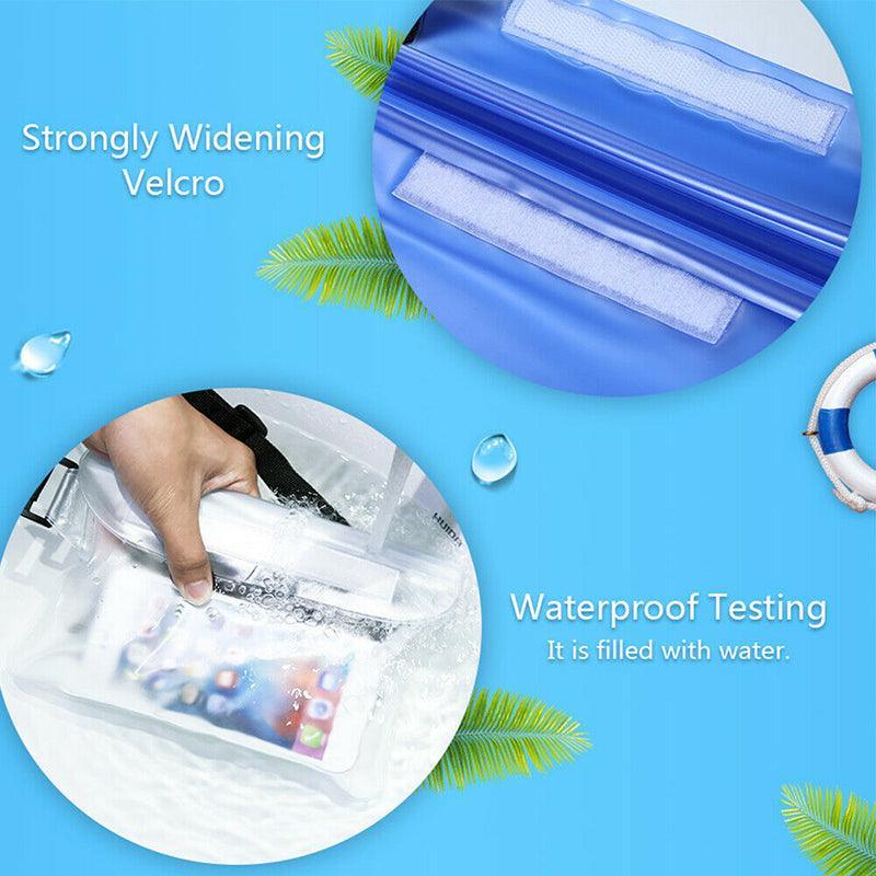 Waterproof Underwater Waist Belt Bum Bag Beach Swimming Boating Dry Phone Pouch - Grey