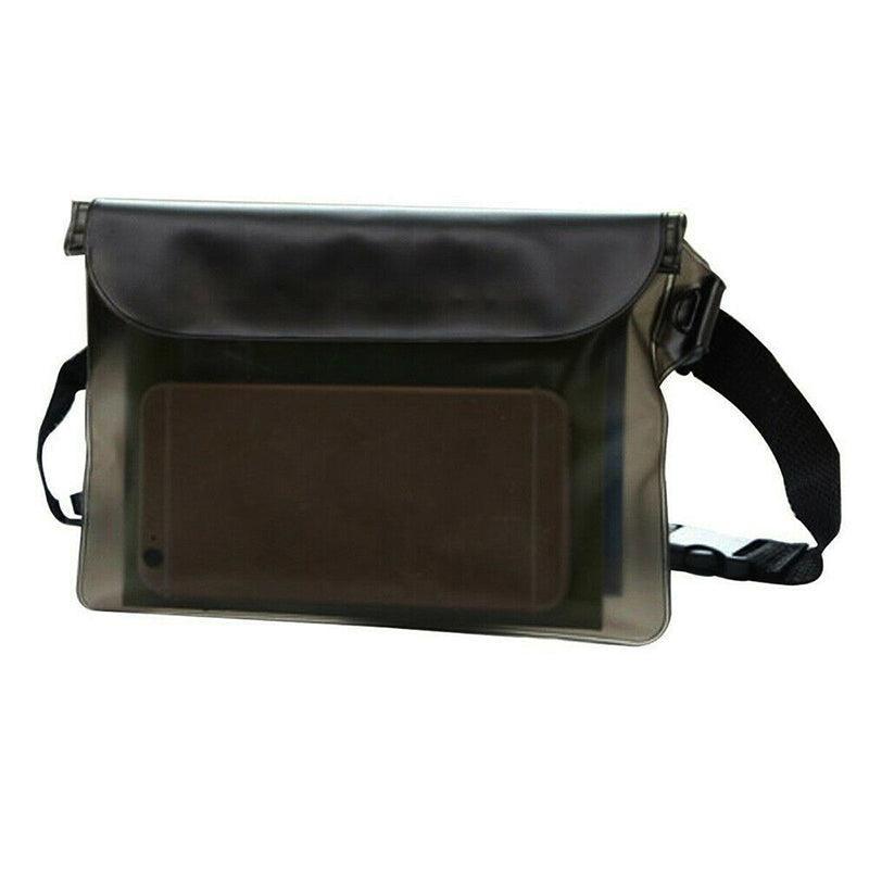 Waterproof Underwater Waist Belt Bum Bag Beach Swimming Boating Dry Phone Pouch - Grey