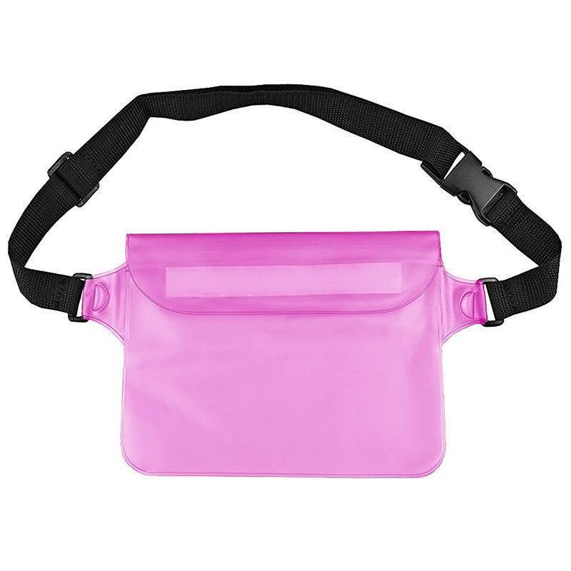 Waterproof Underwater Waist Belt Bum Bag Beach Swimming Boating Dry Phone Pouch - Grey
