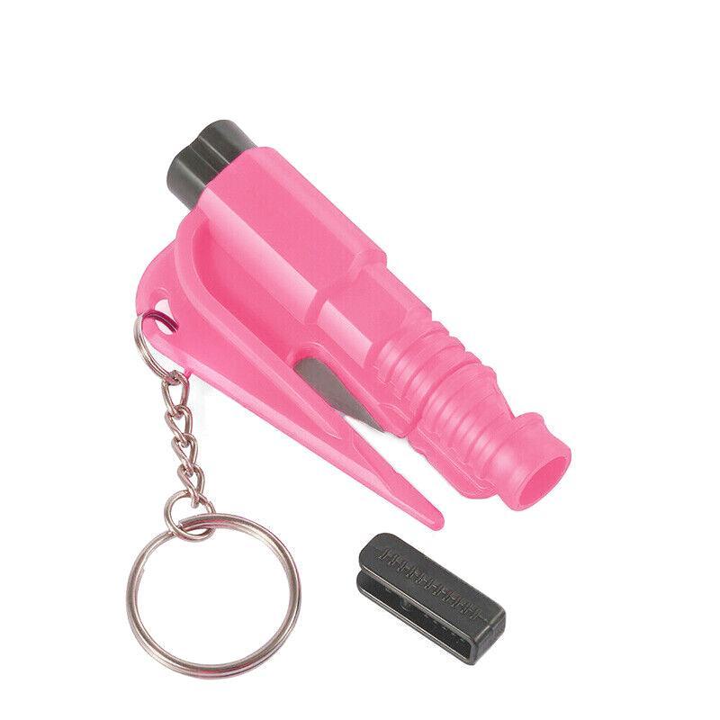 3 In 1 Car Window Glass Breaker Emergency Escape Tool with Cutter - Green