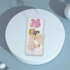 3/4PCS Christmas Hair Clips Set Bow Flower Hairpin Hairgrip Cute Girls Barrettes - Three leaves Set