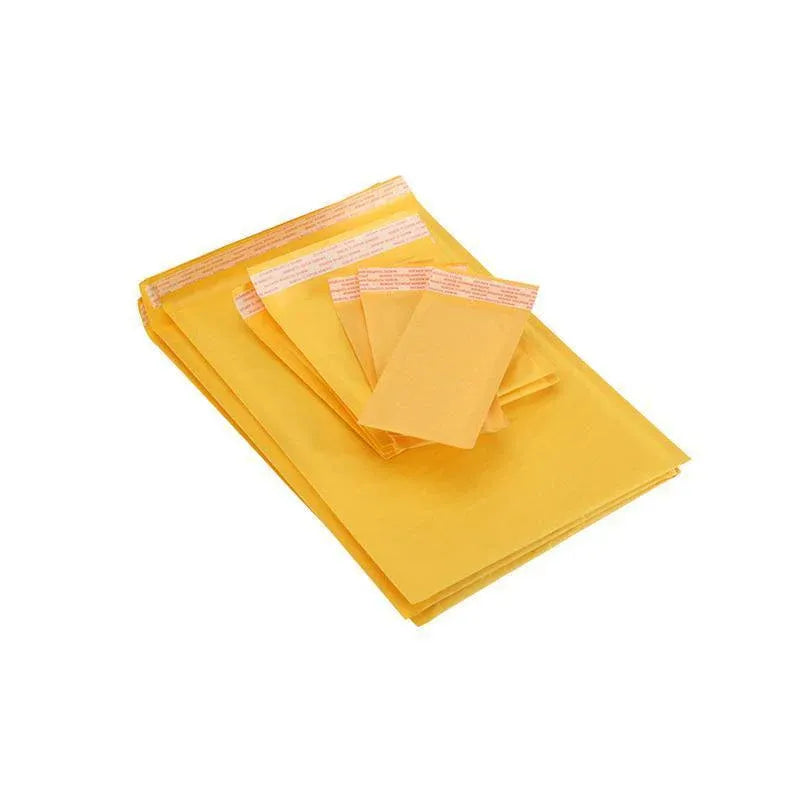 25PCS Poly Bubble Mailer Yellow Colour Multi-Size Plastic Padded Bag - 25PCS-13*18CM