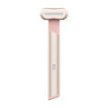 Rose Gold Electric Eye Massager Pen with Red & Blue Light Therapy - Heated Vibration Wand