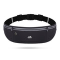 Black Adjustable Running Belt - Fits Large Phones, Reflective, Earphone Port