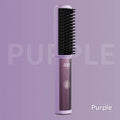 Cordless Hair Straightener Comb - 4 Temperature Settings, USB-C, PTC Heating(purple)