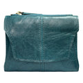 Blue Genuine Leather Women's Wallet -C Multifunctional Coin & Card Holder, Fashionable Card Box in Top-Grade Cowhide