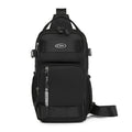 Black Stylish Multi-Functional Men's Chest Bag - Lightweight Crossbody Sling Pack