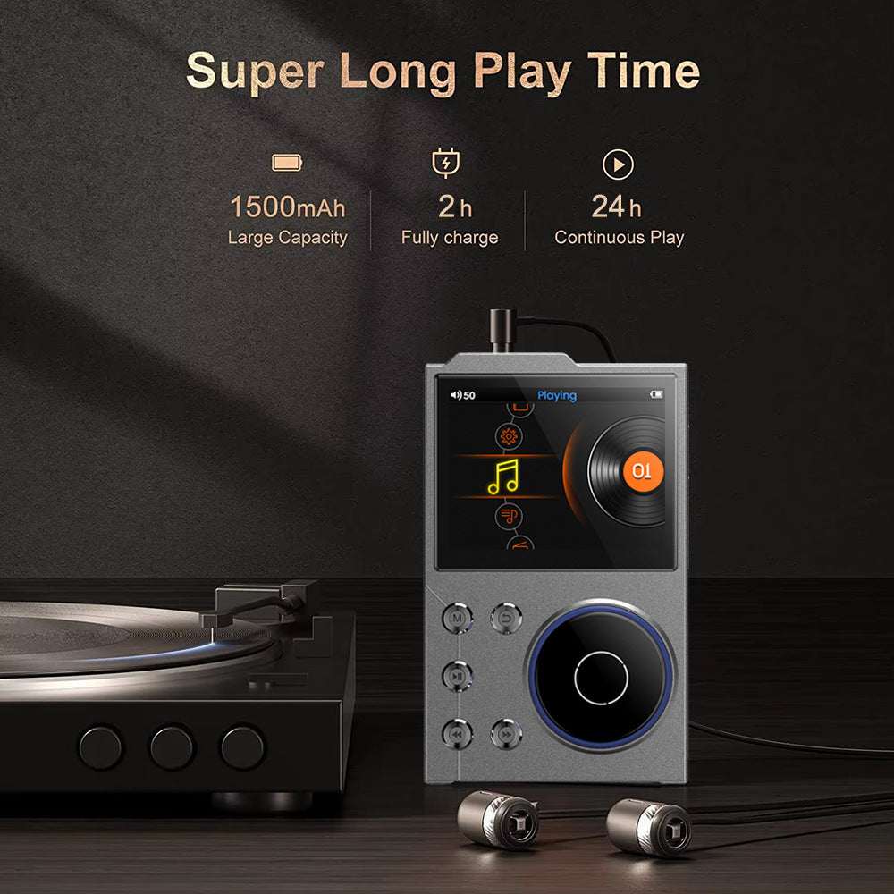 Portable Hi-Res Digital Audio Player - DSD, Dual DAC, Bluetooth 5.0, Expandable Storage(BLACK 16GB +32GB)