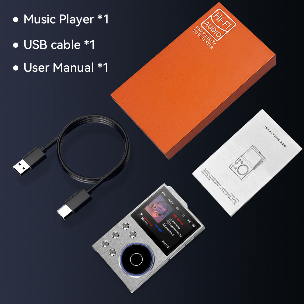 Portable Hi-Res Digital Audio Player - DSD, Dual DAC, Bluetooth 5.0, Expandable Storage(BLACK 16GB +32GB)