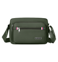 Green Dual-Style Men's Oxford Cloth Crossbody Bag Bundle - Oxford Cloth Business Shoulder Bag, Multi-Functional Large Capacity, Fits 8-inch Tablet
