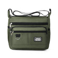 Green Men's Waterproof Oxford Cloth Crossbody Bag - Durable Anti-Theft Shoulder Backpack for Business, Travel & 10-inch Tablet