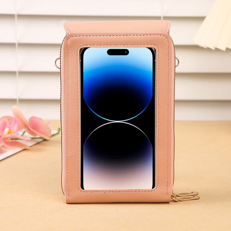 Green Touch Screen Crossbody Phone Bag for Women Small Shoulder Purse with Dual Zippers and Card Slots Compact Travel Pouch Australian Lifestyle