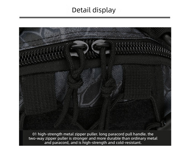 Tactical Sling Bag Desert Digital Camo 600D Waterproof Crossbody Backpack MOLLE EDC Shoulder Pack for Outback Hiking