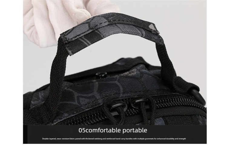 Tactical Sling Bag Desert Digital Camo 600D Waterproof Crossbody Backpack MOLLE EDC Shoulder Pack for Outback Hiking