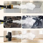 Black 1500W High Pressure Steam Cleaner with Digital Display (3.5 BAR) - 1.2L Heavy Duty Steamer for Kitchen Grease, Grout, Car Detailing & Upholstery (AU Plug)