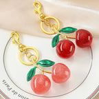 Fashionable Fashionable Cherry Keychain with Fruit Pendant for Handbags and Keys Stylish Accessory Solution for Local Trendsetters Cherry Keychain with Fruit Pendant for Handbags and Keys Stylish Accessory Solution for Local Trendsetters(Cherries of Love)