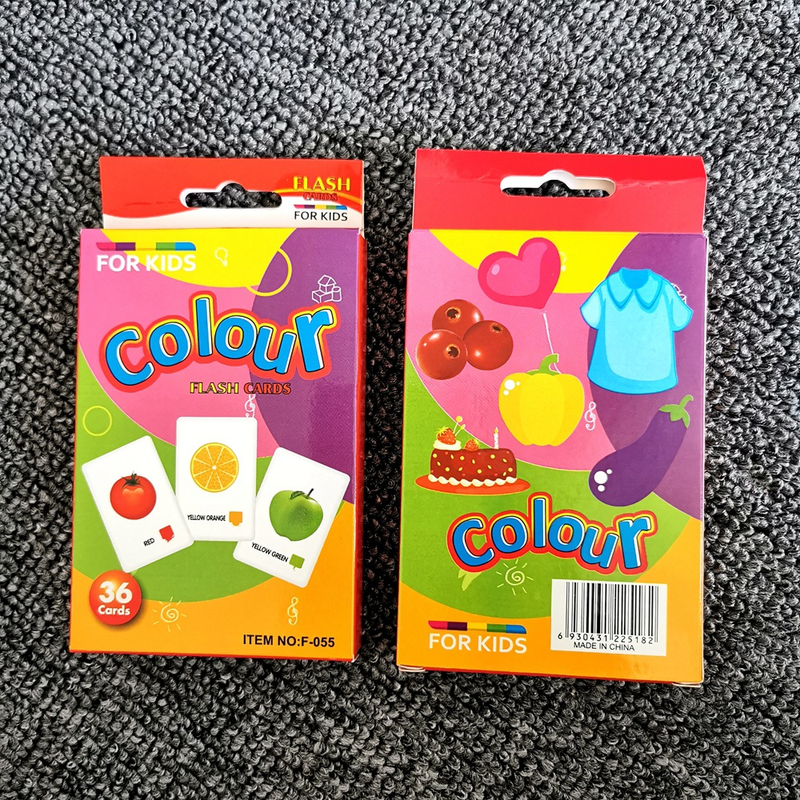 7-Set  Kids Early Education Flash Cards, Montessori Cognitive Development Toys for Toddlers Ages 4+, Educational Gift for Boys Girls【Animal+Shape+Colour+Time+Vegetables+Fruits+Body Parts】