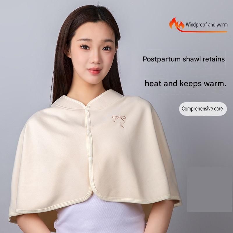 2 pcs Relaxing Winter Set - Purple Nursing Cape and Black Mini Humidifier Soothing – Soft Postpartum Shawl & 650ml USB Air Humidifier for Home Comfort，Relax Self Care Present for Women