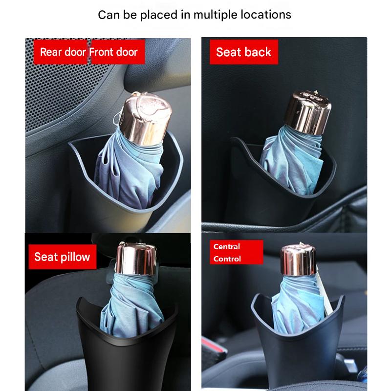 2 pcs Car interior essentials set-Grey Car Air Vent Aroma Diffuser &Black  Hanging Storage Bin- hanging storage container that is convenient to use and Compact