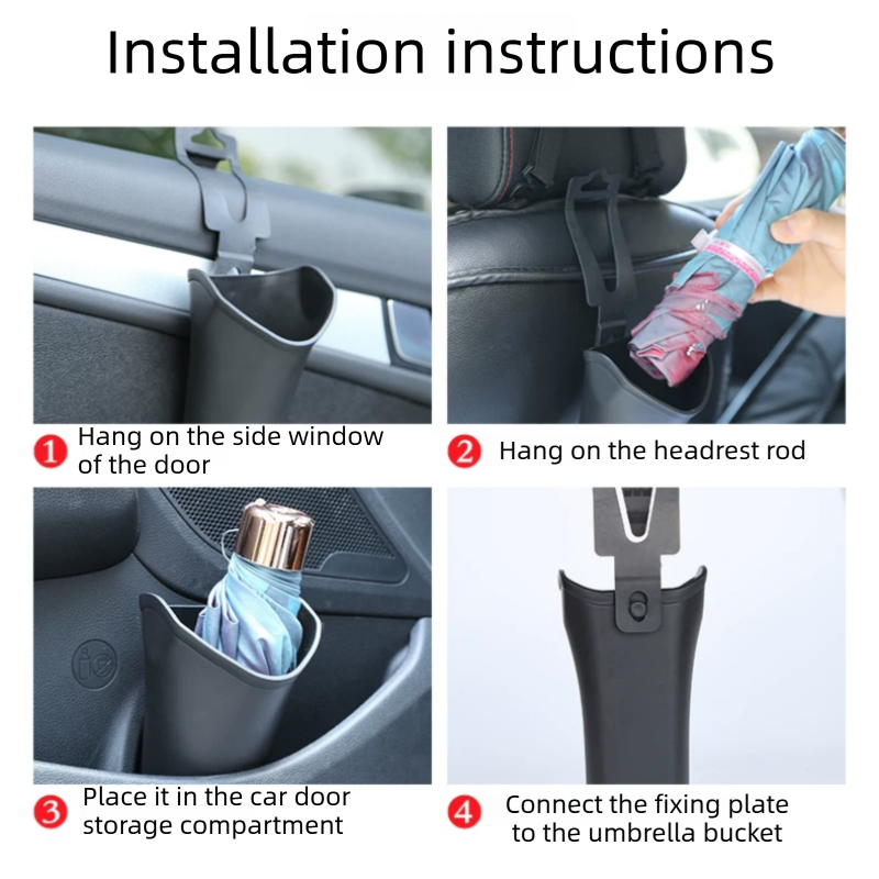 2 pcs Car interior essentials set-Silvery Car Air Vent Aroma Diffuser & Black Hanging Storage Bin- hanging storage container that is convenient to use and Compact