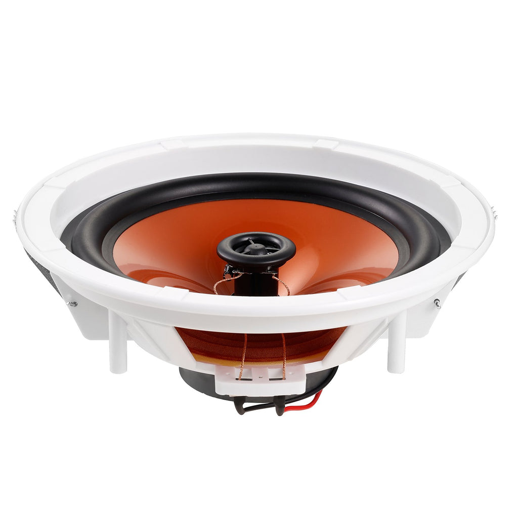 4 PCs 203.2 mm in Ceiling Speakers, 100-Watts, Flush Mount Ceiling & in-Wall Speakers System with 8ΩImpedance 89dB Sensitivity, for Home Kitchen Living Room Bedroom or Covered Outdoor Porches